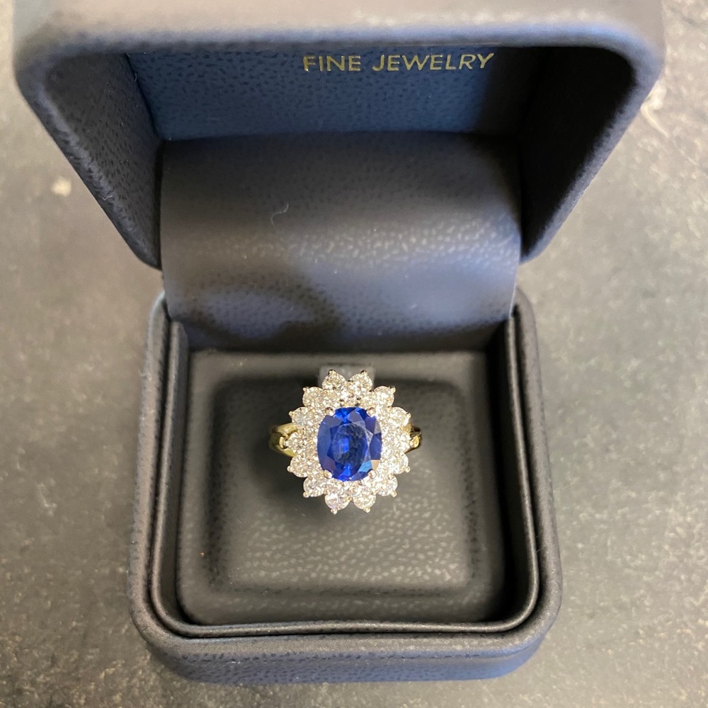 Sapphire & Diamond Ring